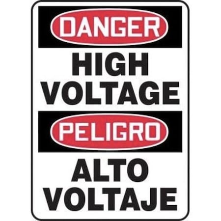 Accuform OSHA DANGER BILINGUAL Safety SignS SBMELC114XT SBMELC114XT